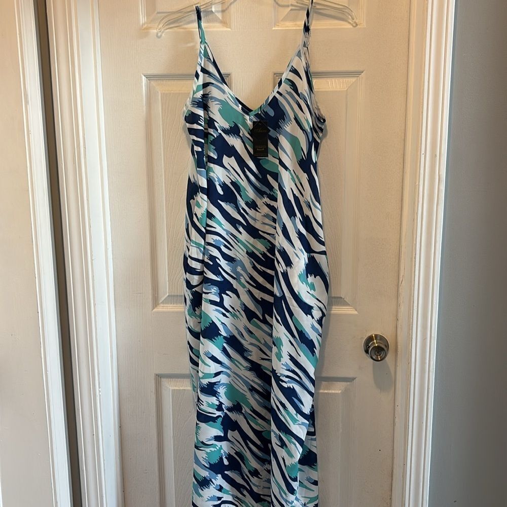 Auxo boho summer maxi dress or swim coverup size small